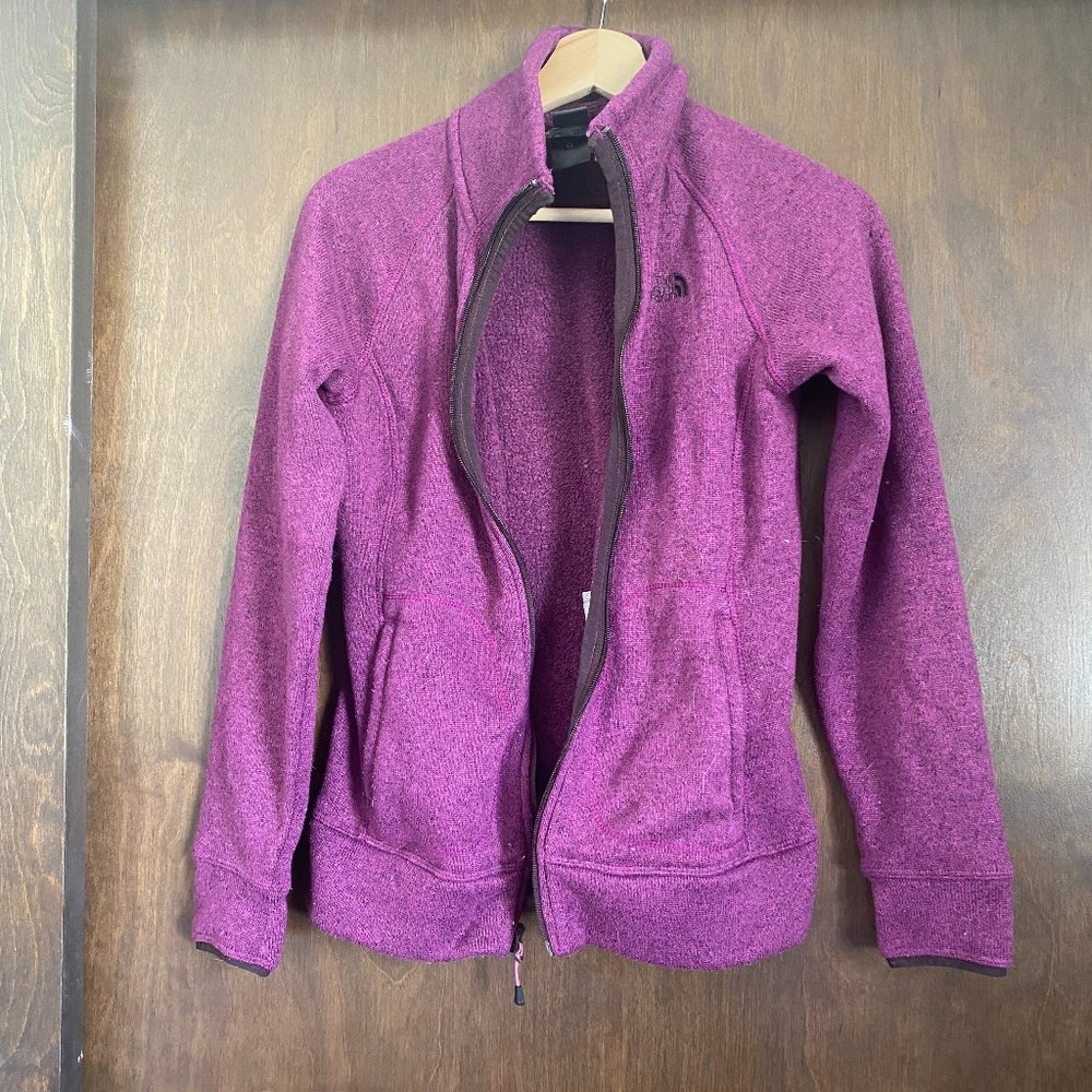 The North Face Purple Fleece Zip-Up Jacket
